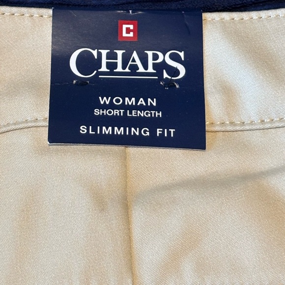 Chaps Women’s 22W Short Beige Pants – Slimming Fit, Classic Style - Picture 2 of 9